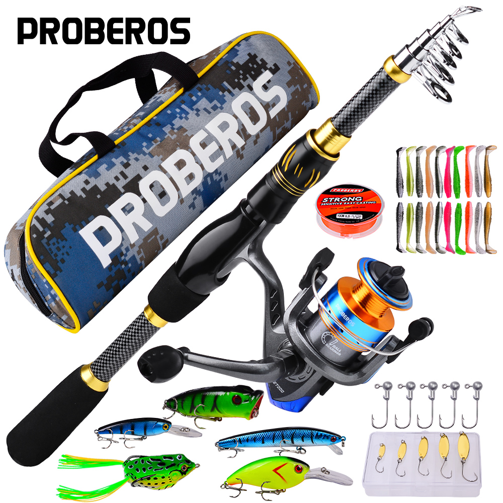 Spincast Reel - PROBEROS 1.5m-2.4m Fishing Rod and Reel