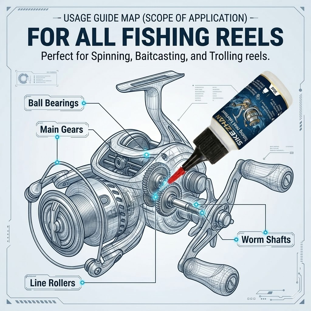 Fishing Reel Oil and Grease Lu - Reel Lubricant reseña y precio