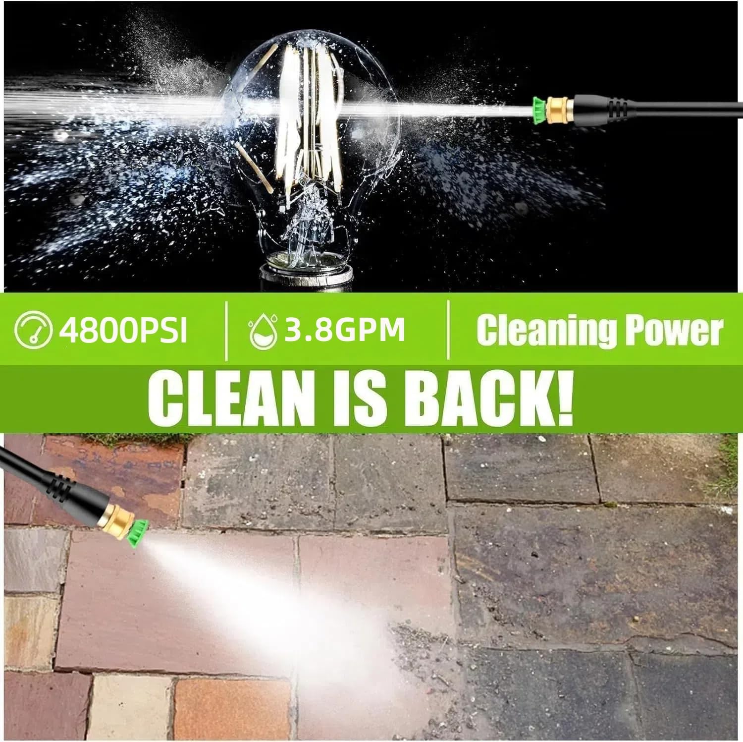 4800PSI Electric Pressure Wash - Electric Reel reseña y precio