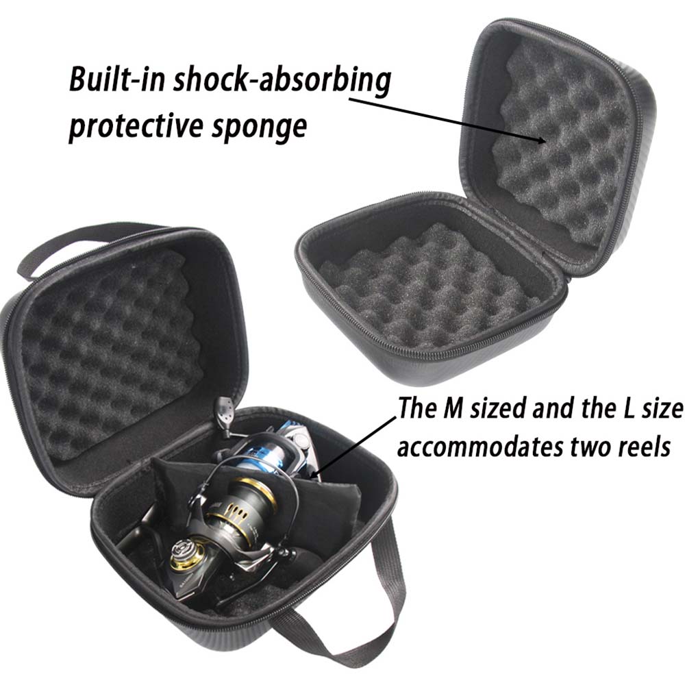 JSFUN Fishing Reel Case S/M/L  - Spincast Reel reseña y precio