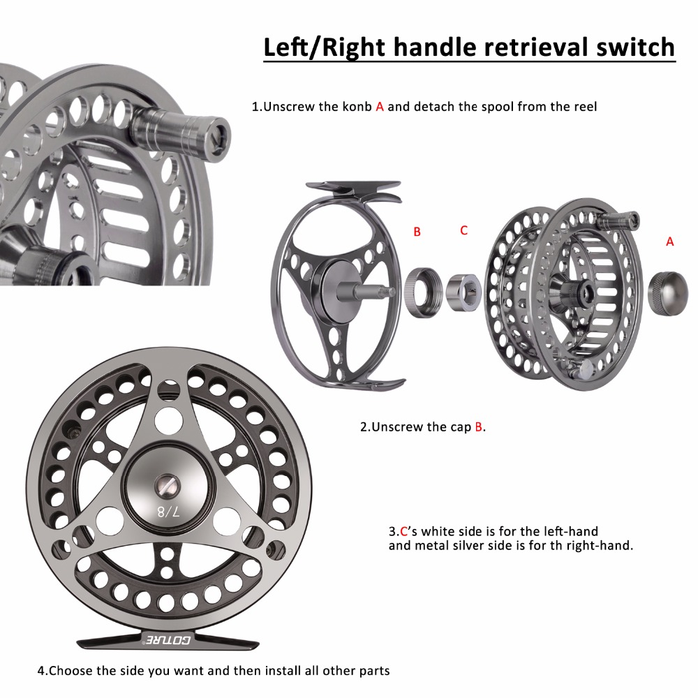 Goture Fly Fishing Reel 3/4 5/ - Reel Spare Spool reseña y precio