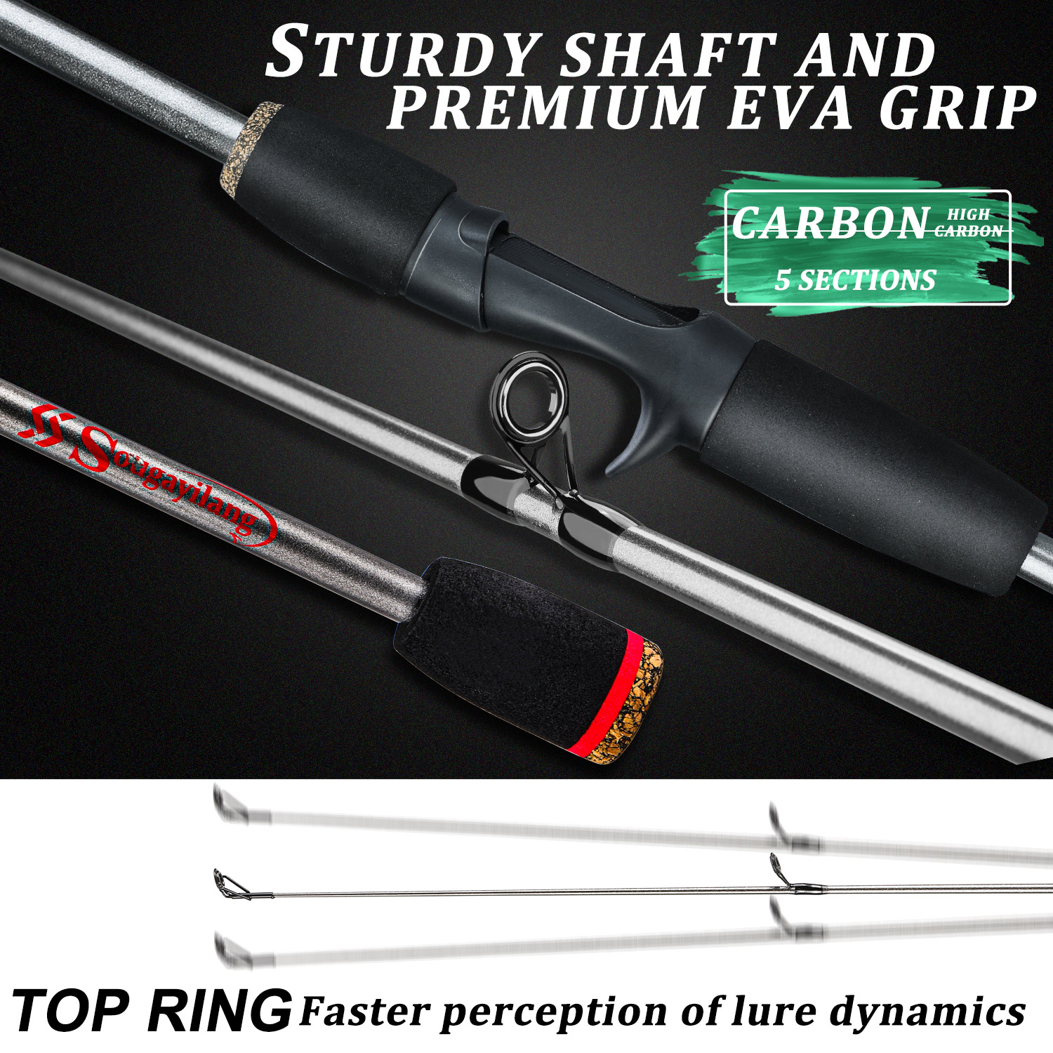 Sougayilang Fishing Rod Combo  - Spincast Reel reseña y precio