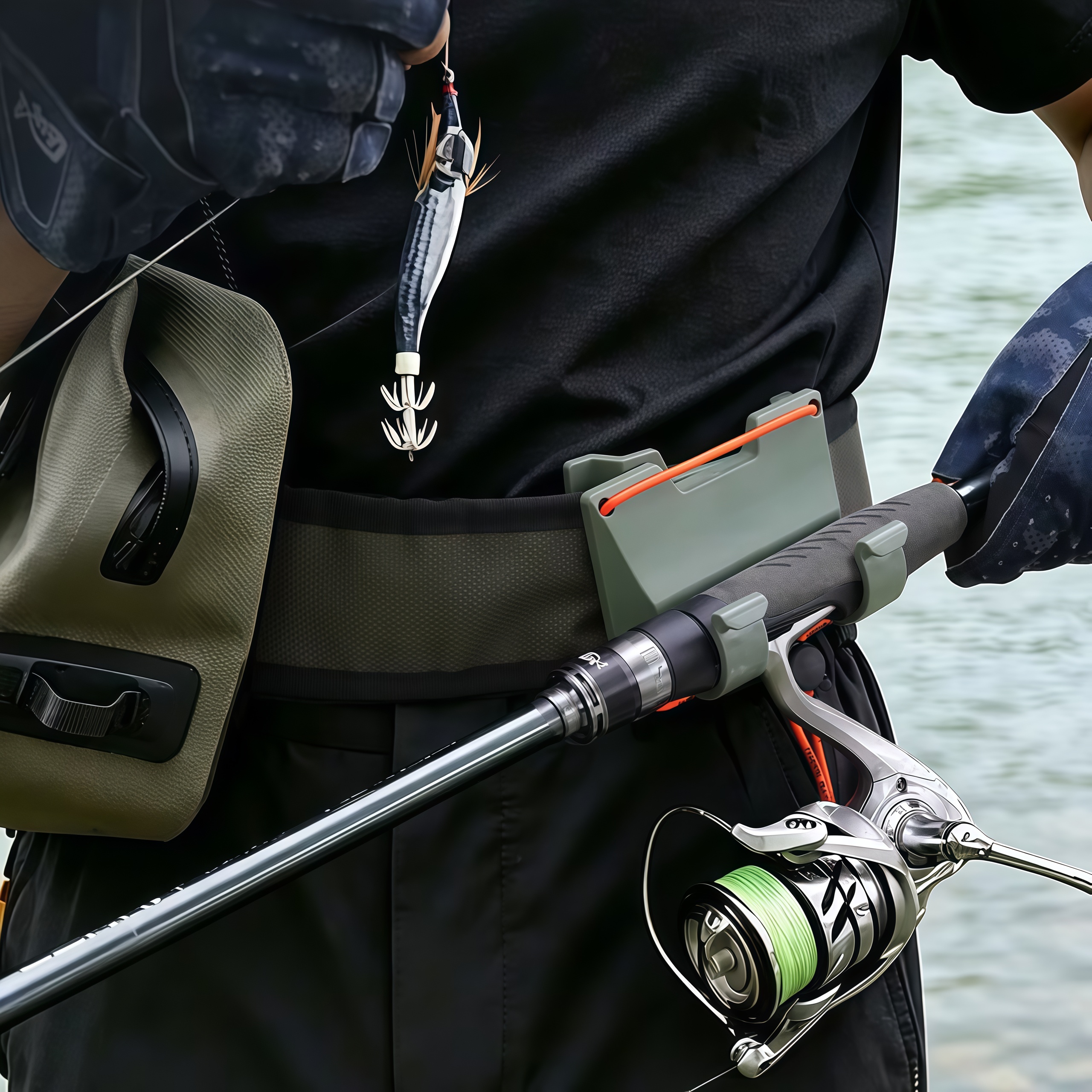 DEUKIO Outdoor Belt Clip Rod H - Spinning Reel reseña y precio