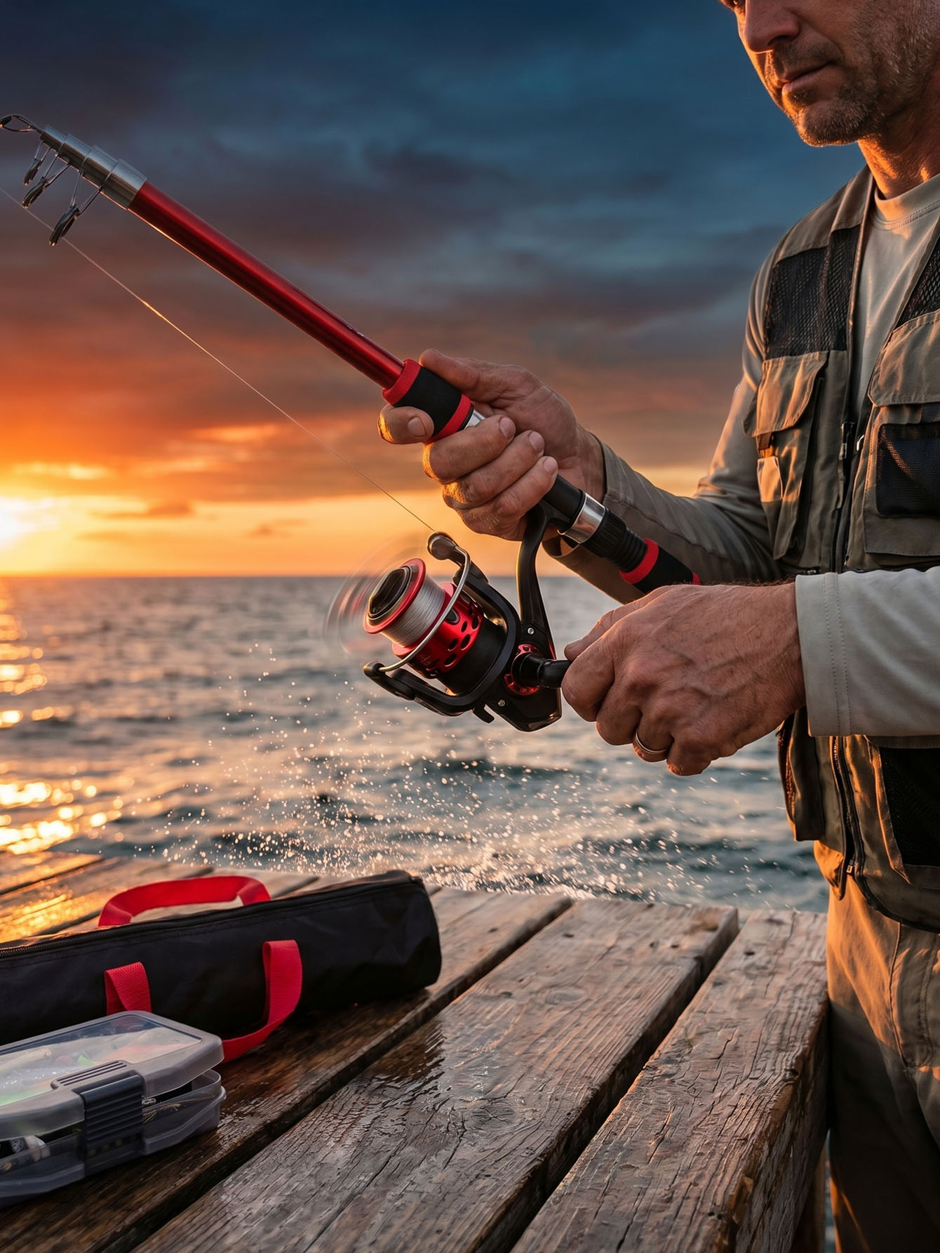 Fishing Rod Reel Combos Collap - Spincast Reel reseña y precio