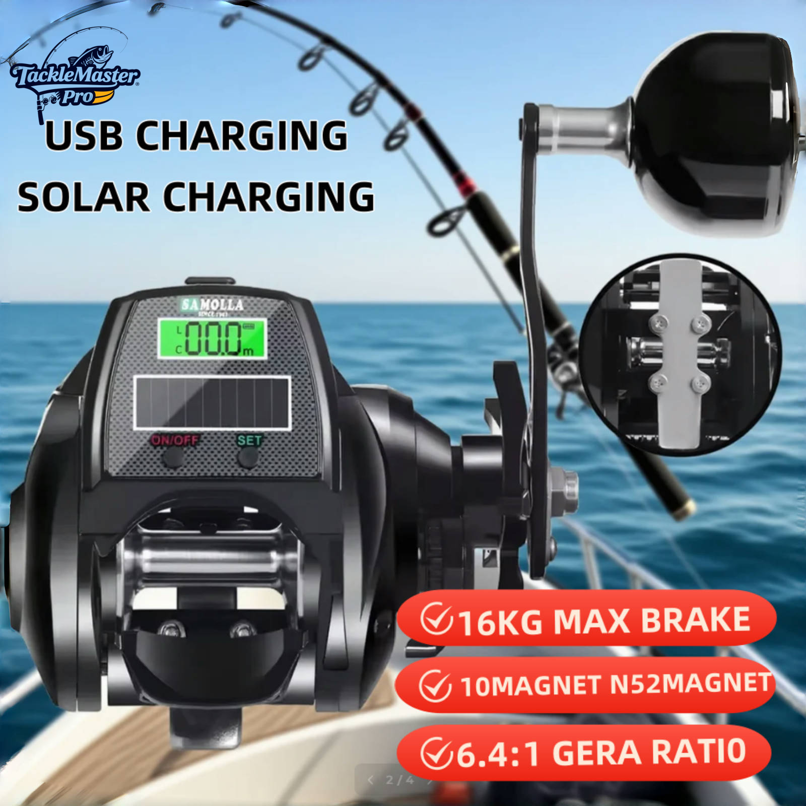 Heavy Duty Electric Fishing Re - Ice Fishing Reel reseña y precio