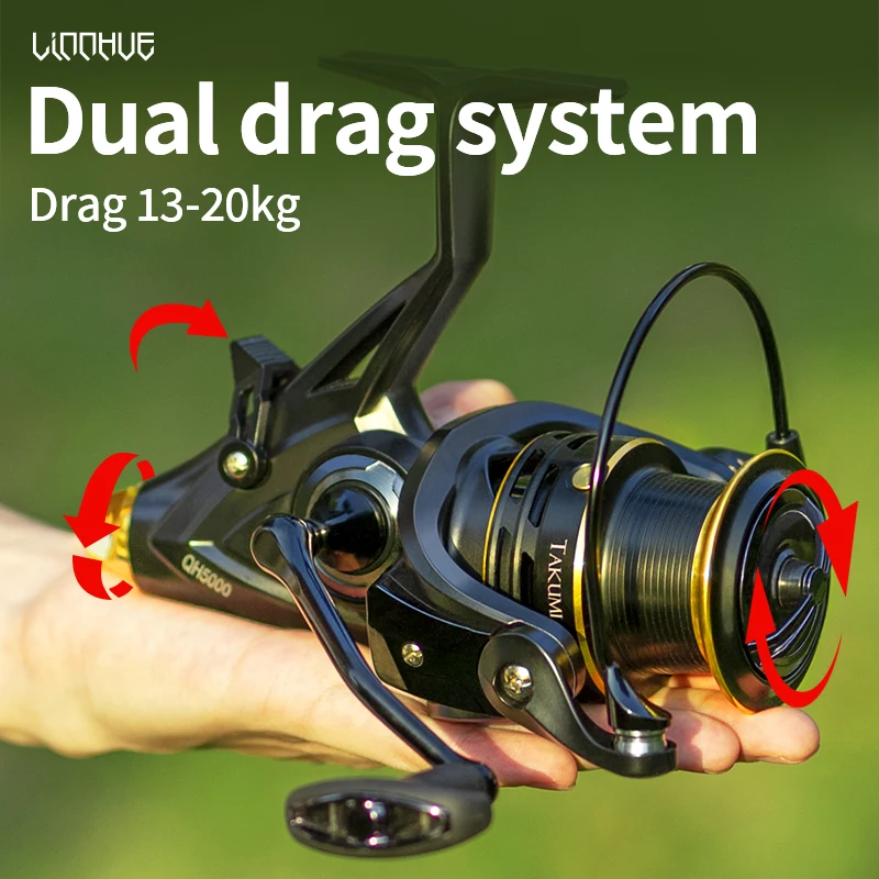 LINNHUE Carp Fishing Reel Spin - Reel Spare Spool reseña y precio