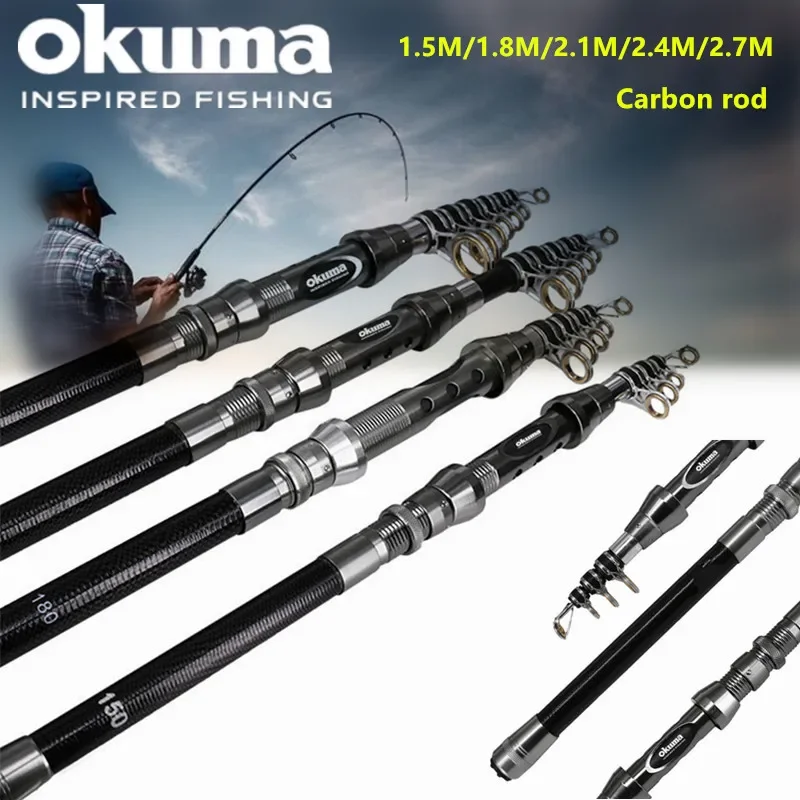 OKUMA New Carbon Rock Rod 1.5M - Surf Reel reseña y precio