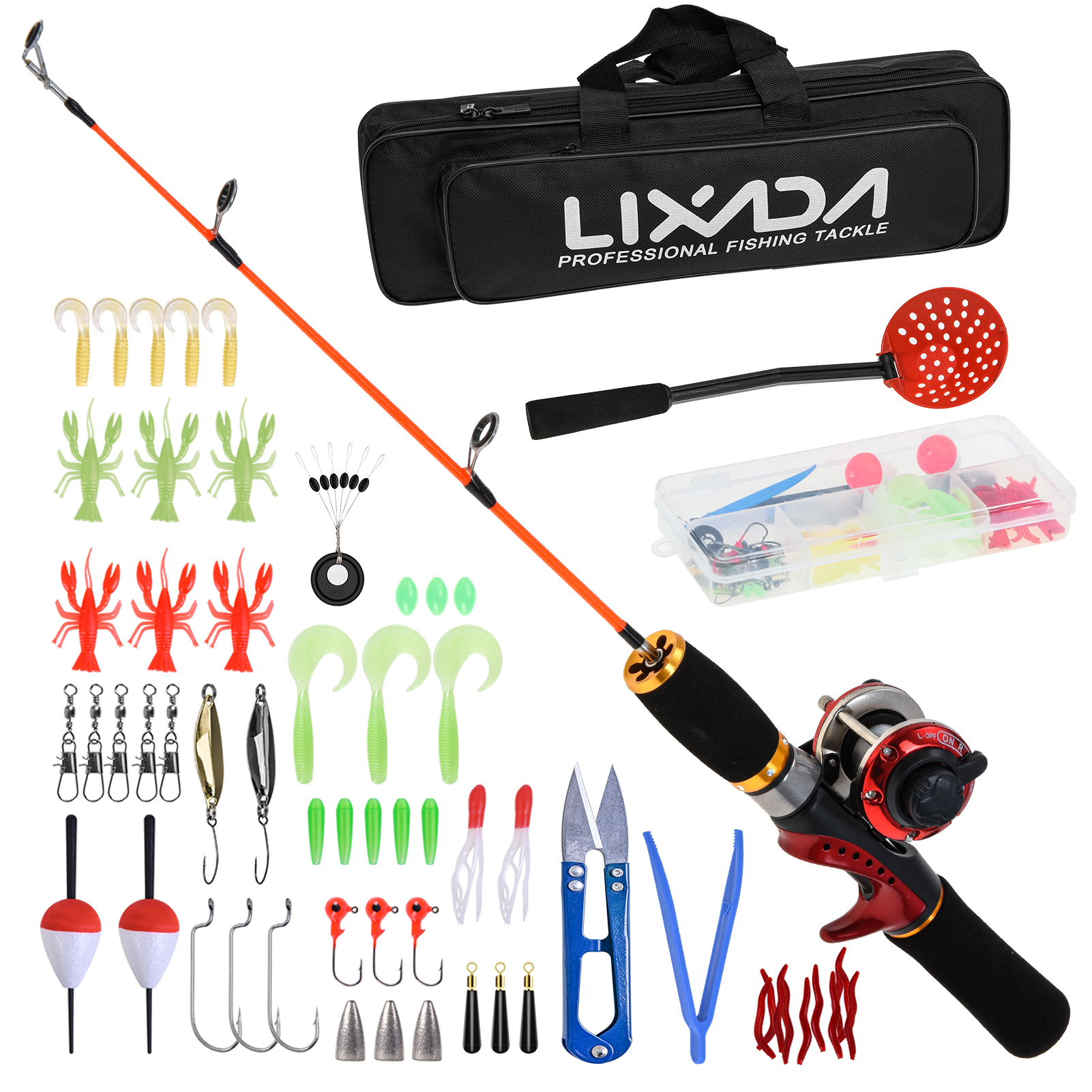 Lixada Ice Fishing Rod Reel Co - Ice Fishing Reel reseña y precio