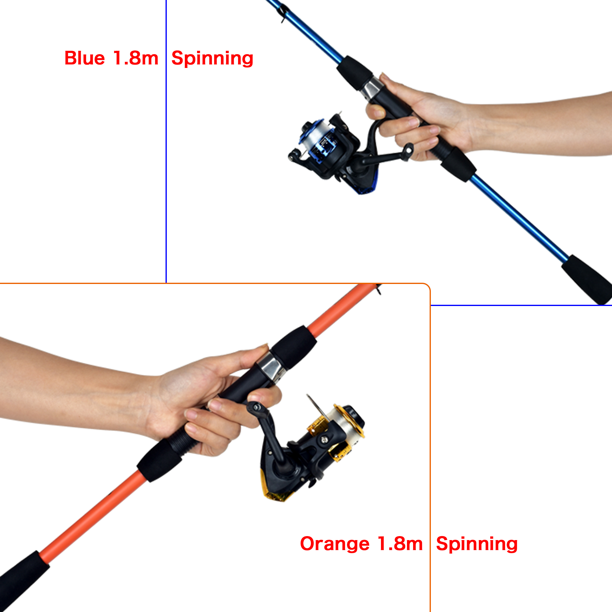 BIUTIFU Spinning Fishing Rod S - Spincast Reel reseña y precio