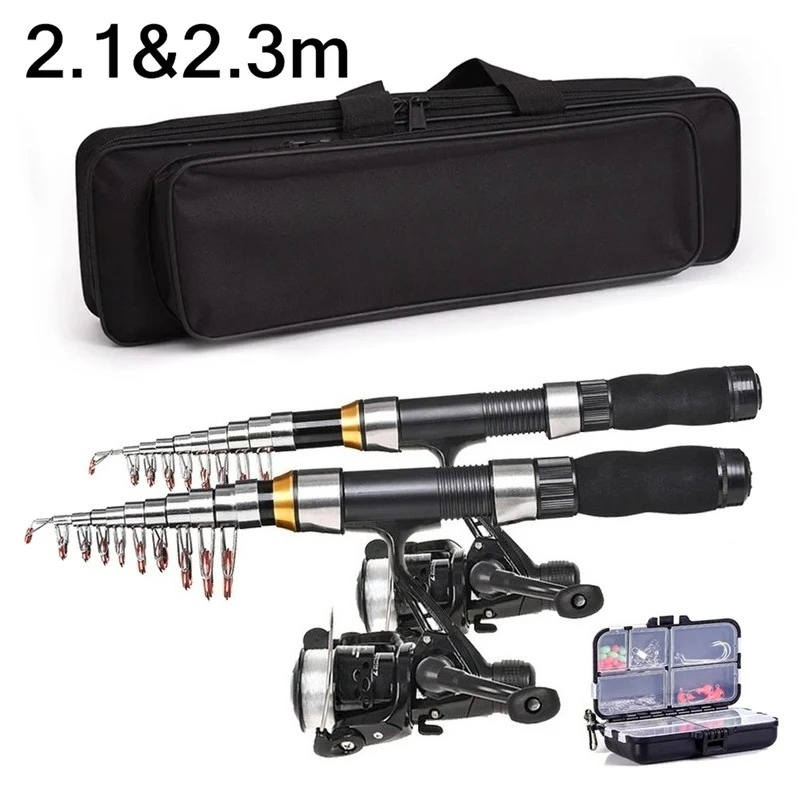 BRAVMAK 2.1/ 2.3 mTelescopic F - Spincast Reel reseña y precio