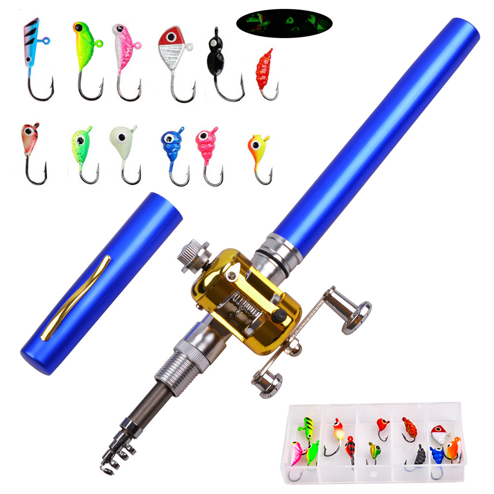 Mini ice fishing rod Combo wit - Ice Fishing Reel reseña y precio
